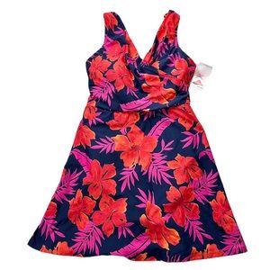 NEW! Women’s Lands End Swim Dress Bathing Suit